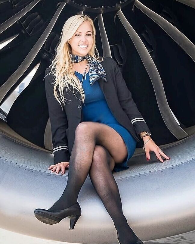 Flight Attendants in Pantyhose