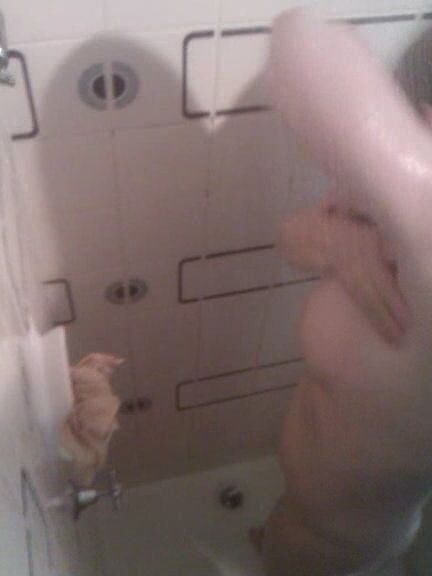 Mature shower time