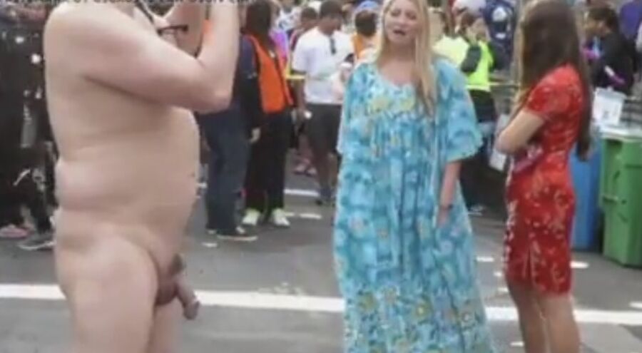 Girls checking out cocks