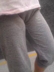 Camel toe, joggers up slit, granny, fat pussy and crack.