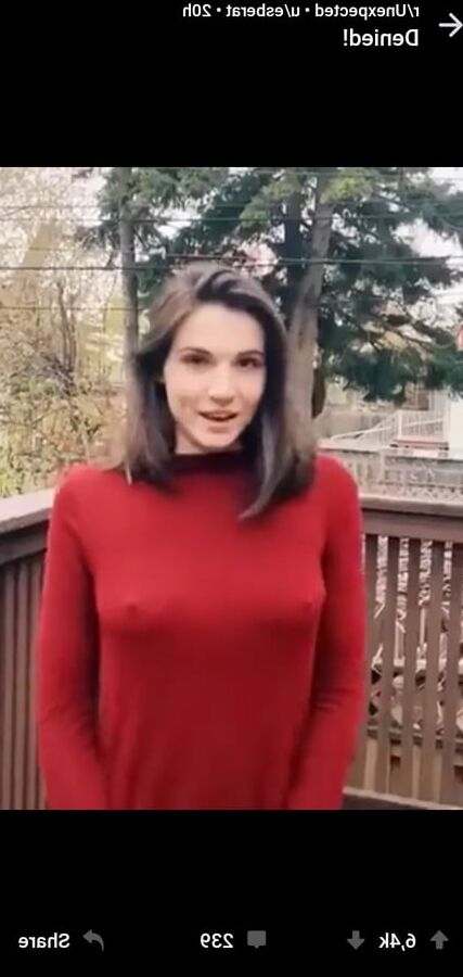Sluts go braless in public