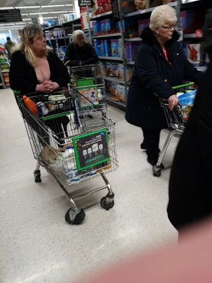 Big tit fat grannies in asda