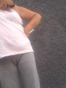 Camel toe, joggers up slit, granny, fat pussy and crack.