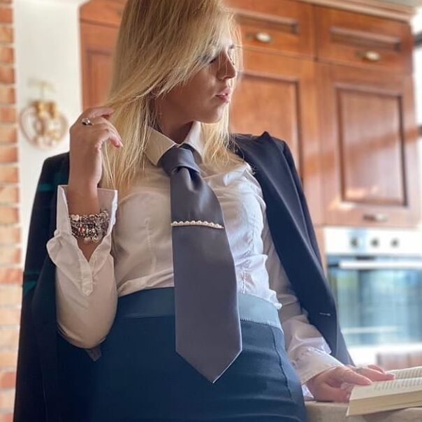 Women with neckties