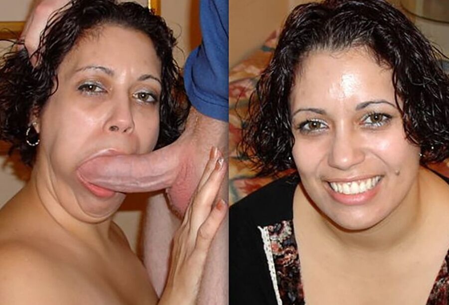 Before and after amateurs cock sucking