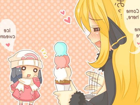 Girls with ice cream