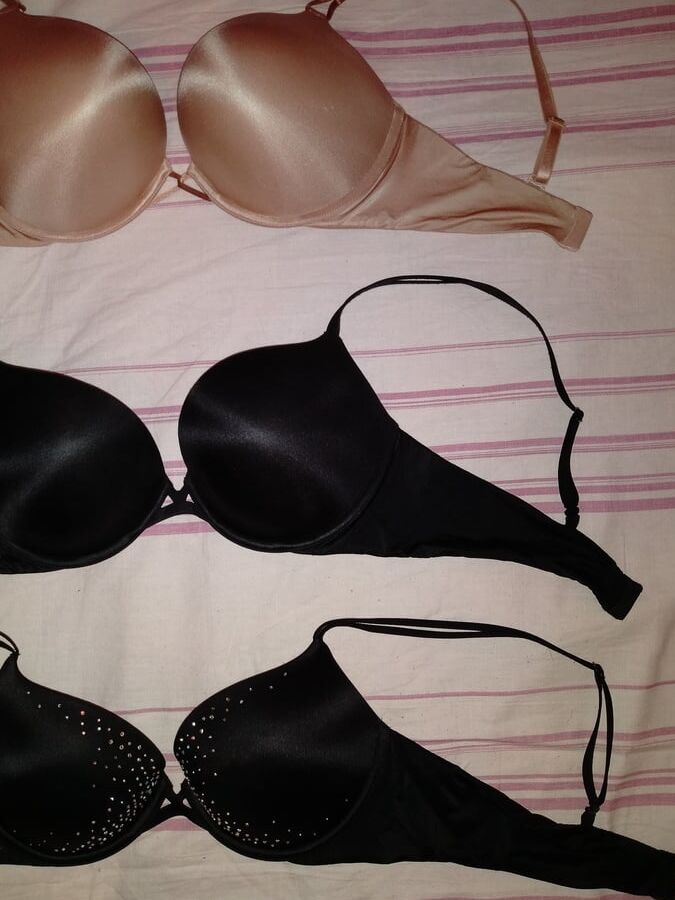 a small collection of bras vs my girlfriend