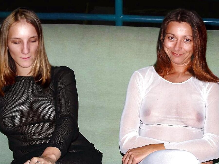 naughty women with transparent outfits