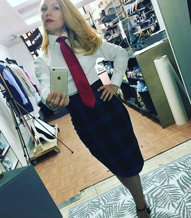 Women with neckties
