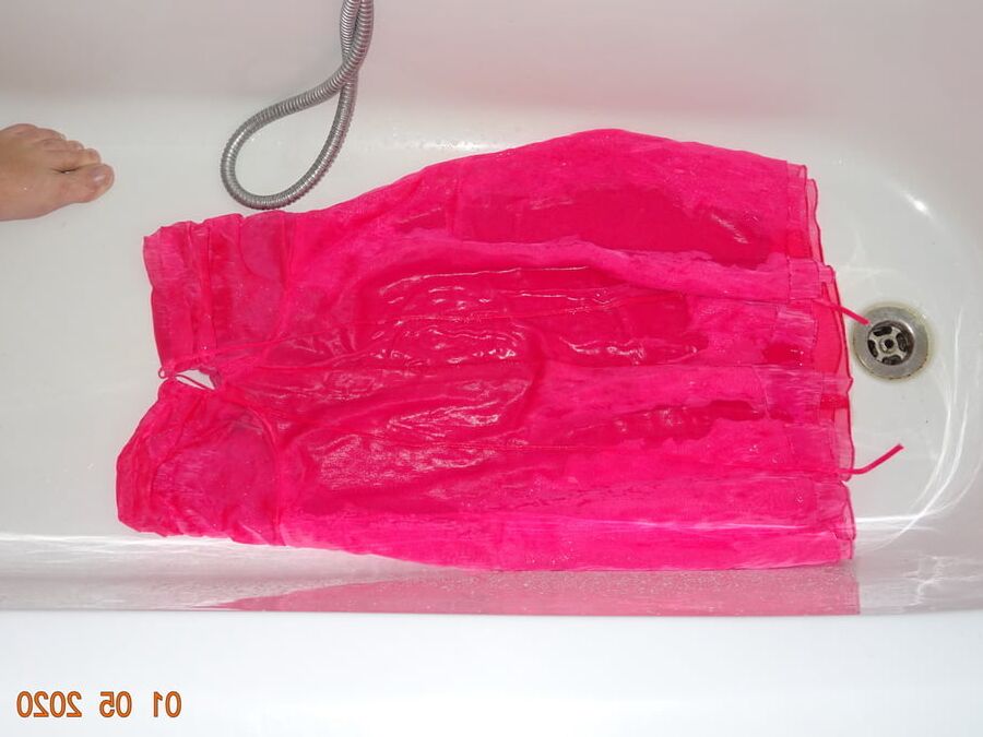 piss on pink fuscha dress