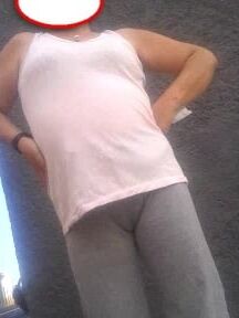 Camel toe, joggers up slit, granny, fat pussy and crack.