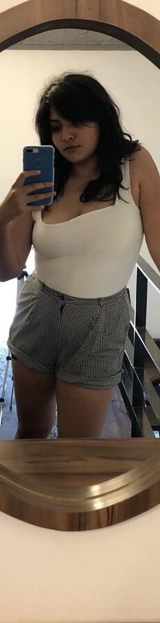 Fat fair indian girl exposing big boobs and ass