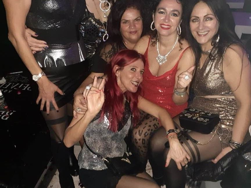 Slut milf disco pantyhose