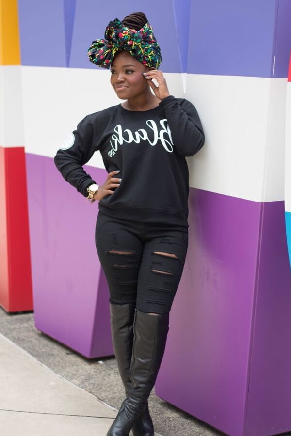 Ebony Goddesses wearing boots