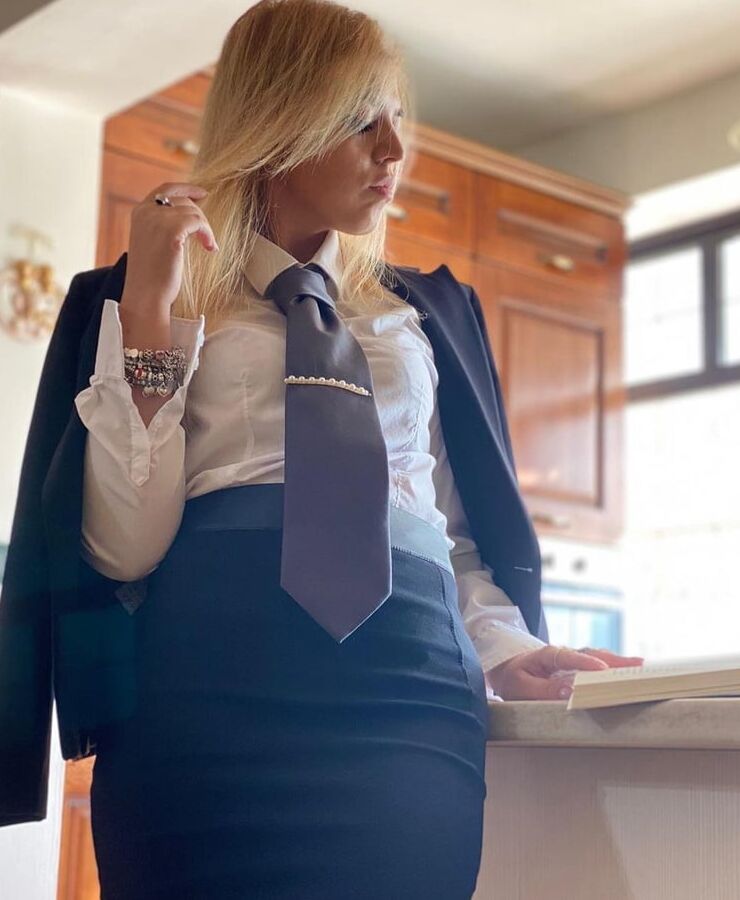 Women with neckties