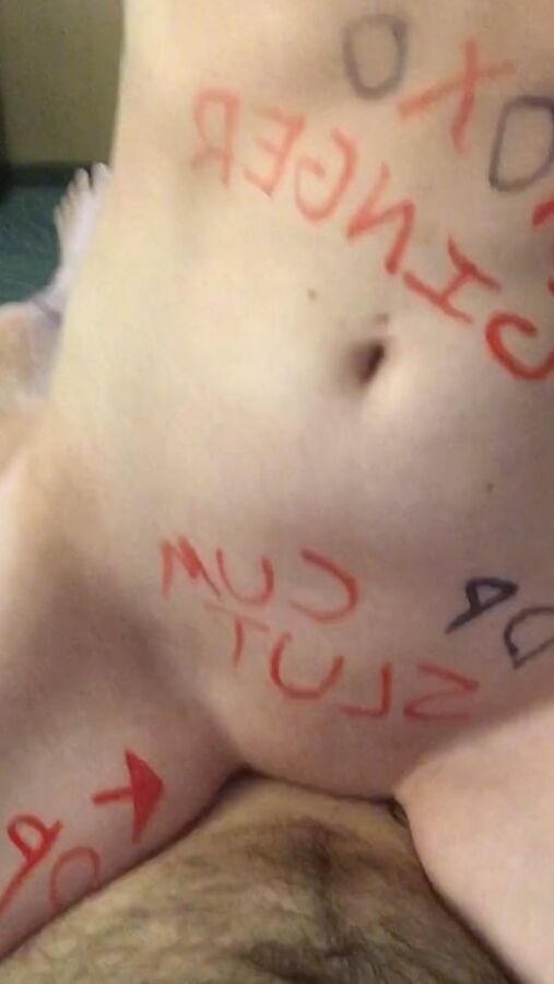 Someone got into the markers...