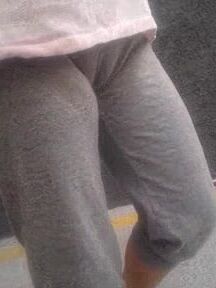 Camel toe, joggers up slit, granny, fat pussy and crack.
