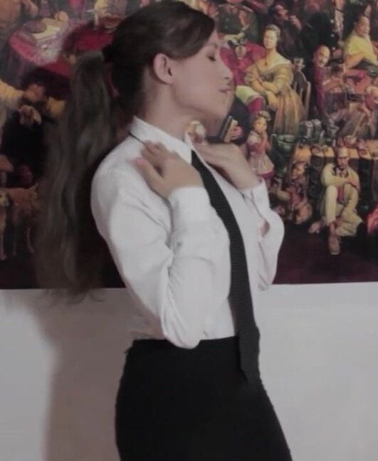 Women with neckties