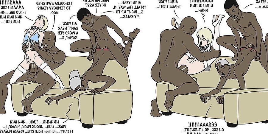 Interracial sissy....