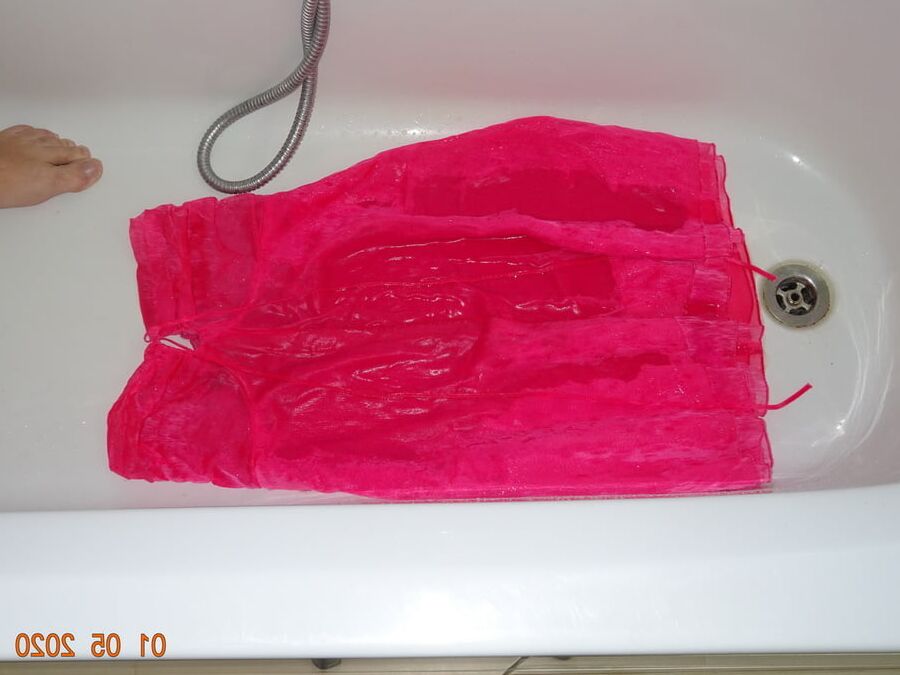 piss on pink fuscha dress