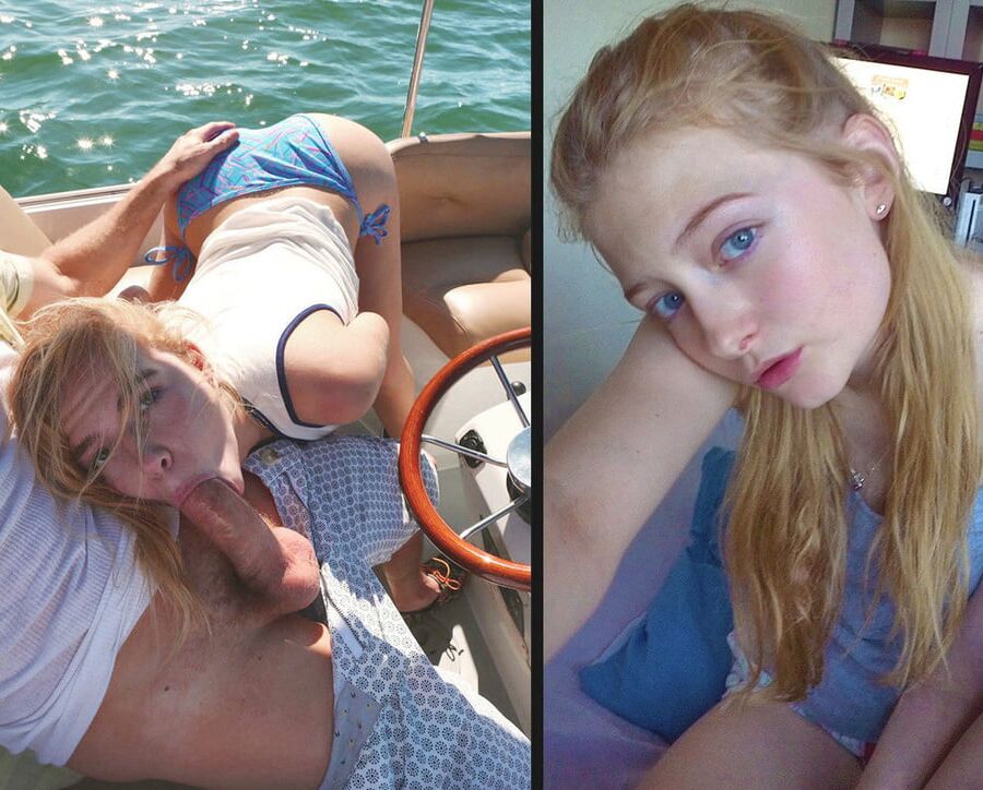 Before and after amateurs cock sucking