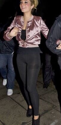 Tulisa Wearing Transparent Leggings