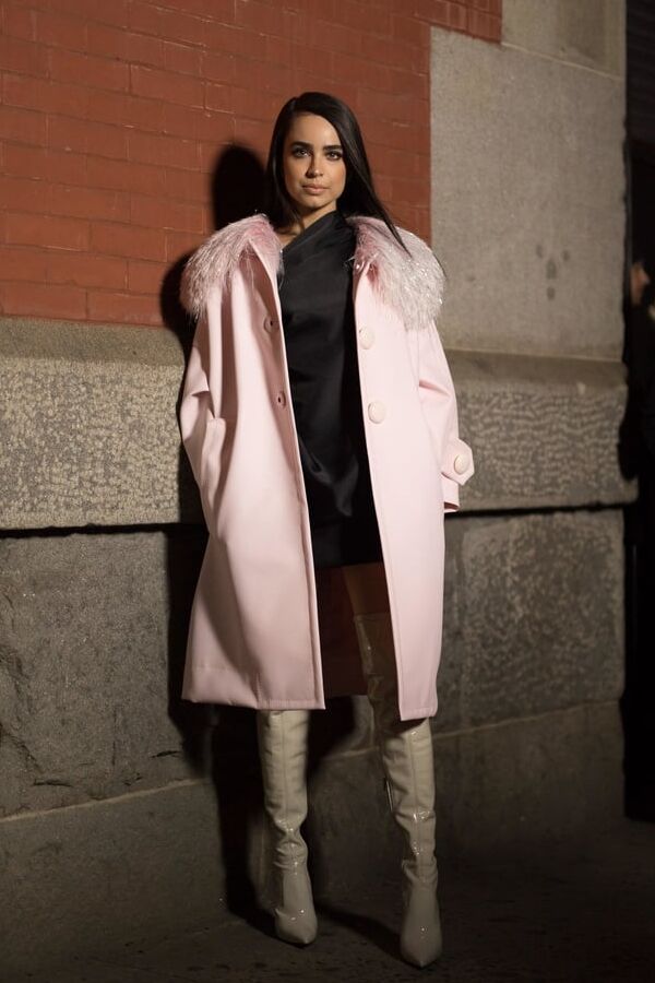 Female Celebrity Boots &amp; Leather - Sofia Carson