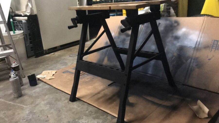 Fashioned a Spanking Bench and a Paddle