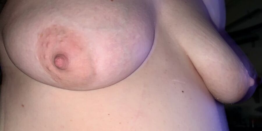 Wifes plump tits!