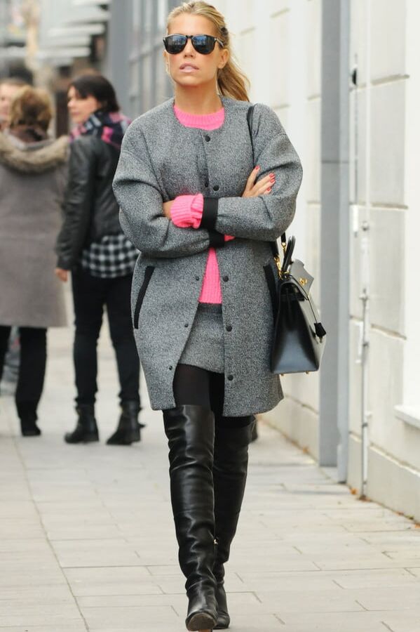Female Celebrity Boots &amp; Leather - Sylvie Meis