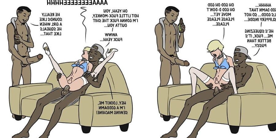 Interracial sissy....