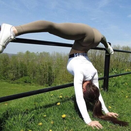 Ass&; n &; lycra and see thru yoga pants