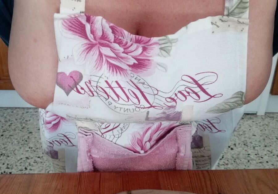 Tits Out in the kitchen