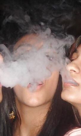Smoking Hookah Wife