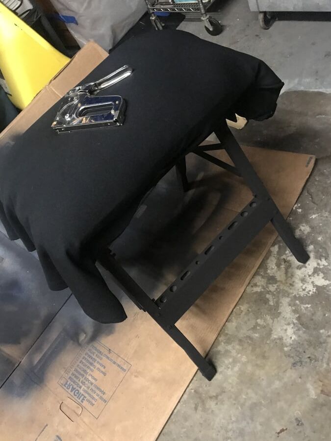 Fashioned a Spanking Bench and a Paddle