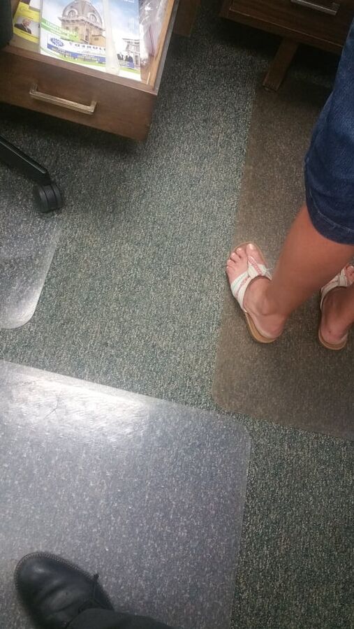 Wife unaware feet