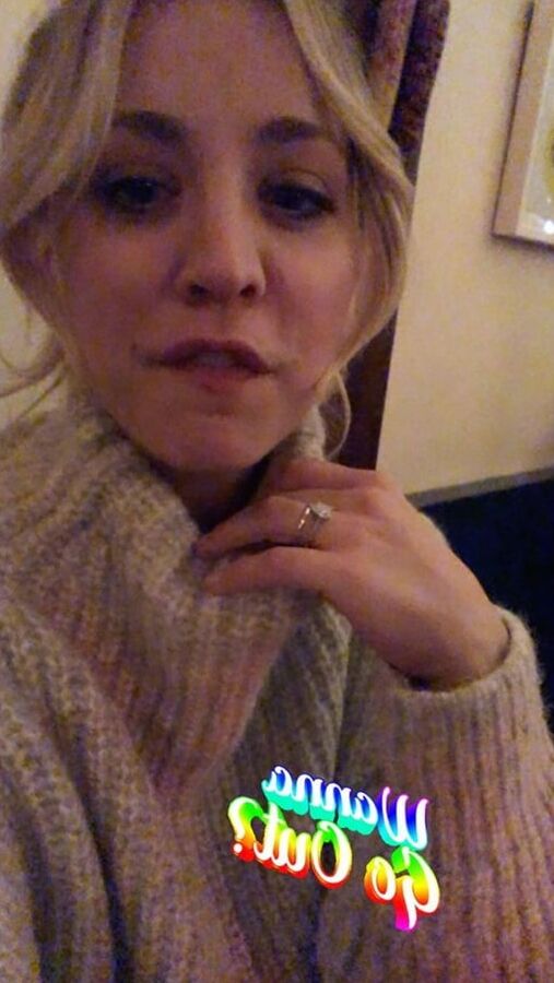 kaley cuoco social media