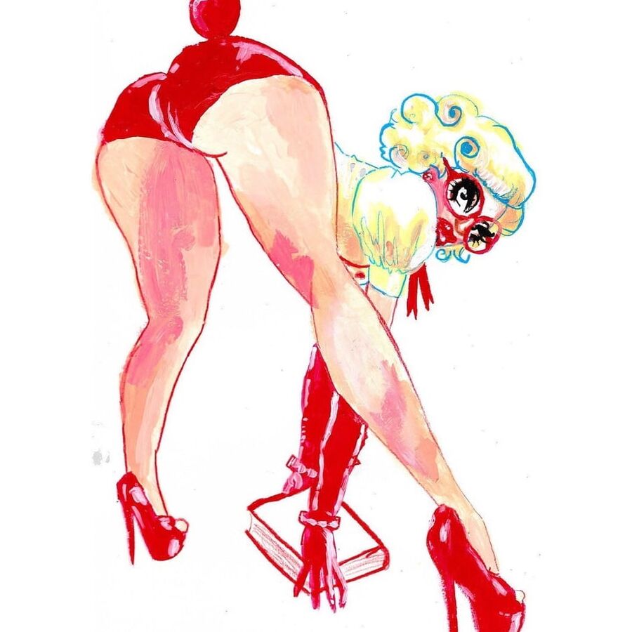 Erotic watercolor arts