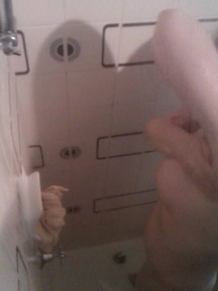 Mature shower time