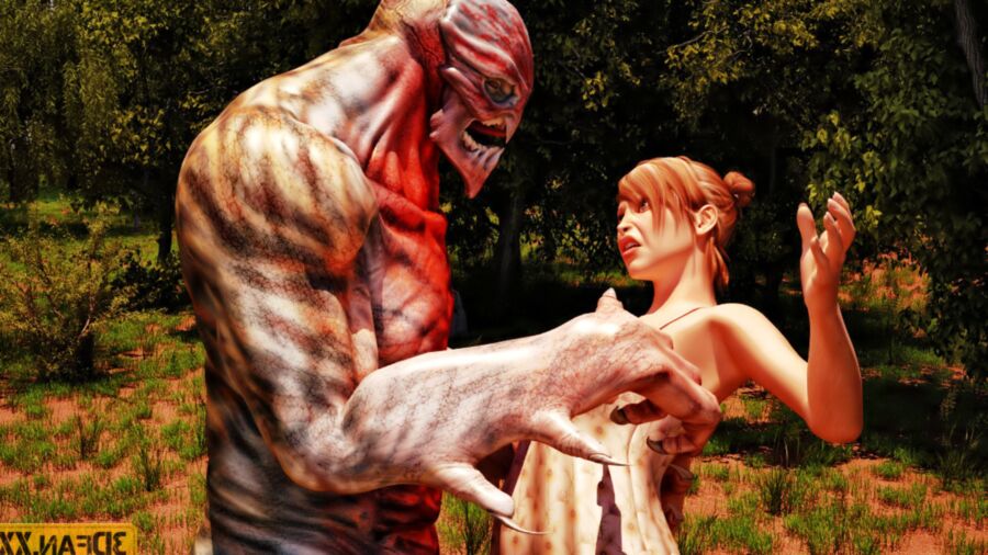 Woman fuckt by monster