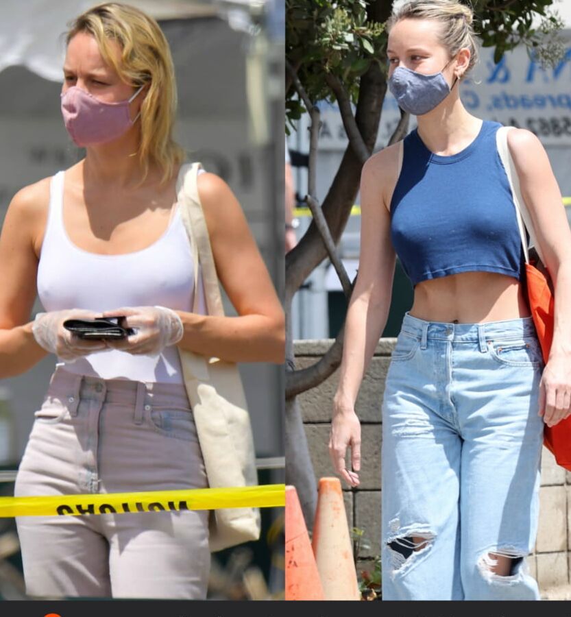Sluts go braless in public