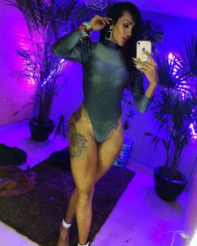 Tatooed girls in swimsuit