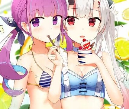 Girls with ice cream