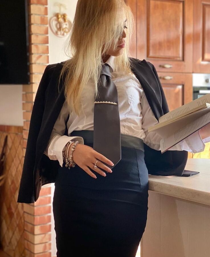 Women with neckties