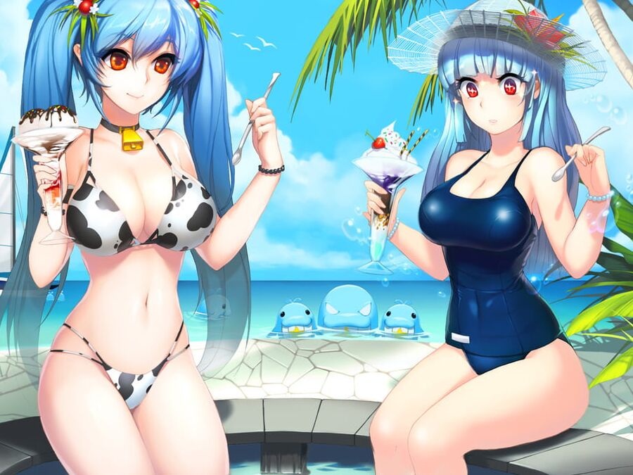 Girls with ice cream