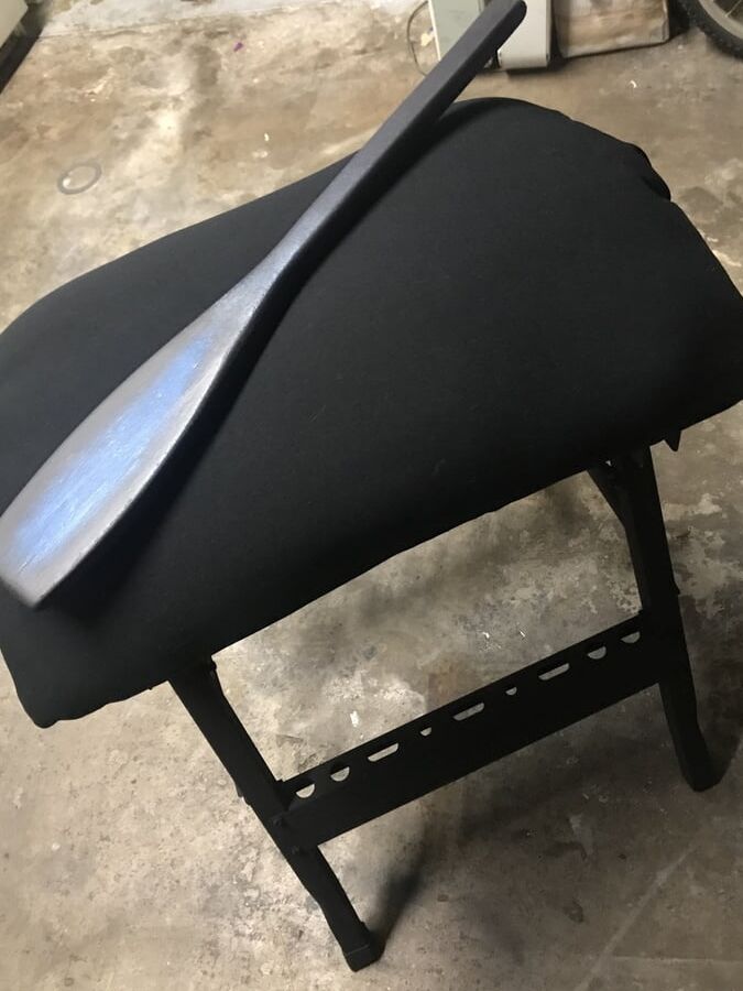 Fashioned a Spanking Bench and a Paddle