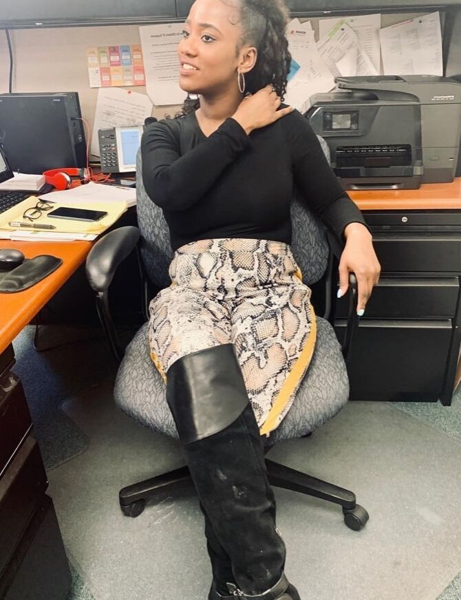 Ebony Goddesses wearing boots