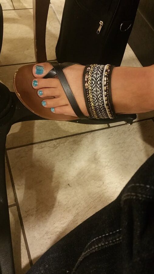 Wife unaware feet