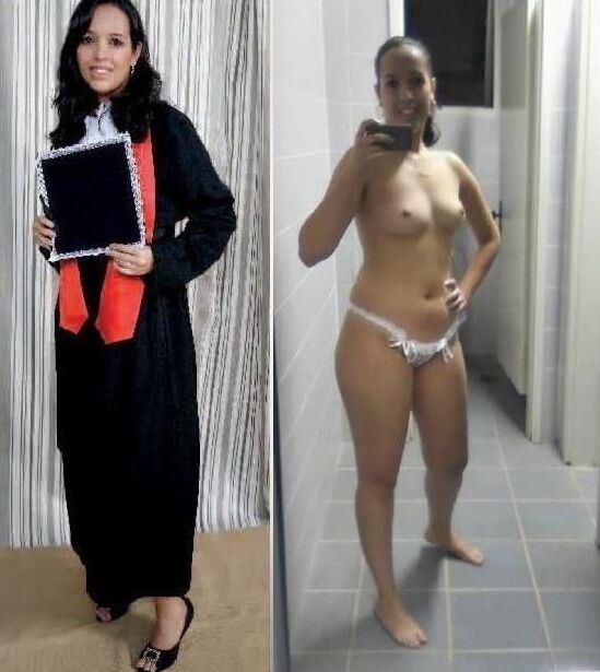 Hot girl dressed undressed