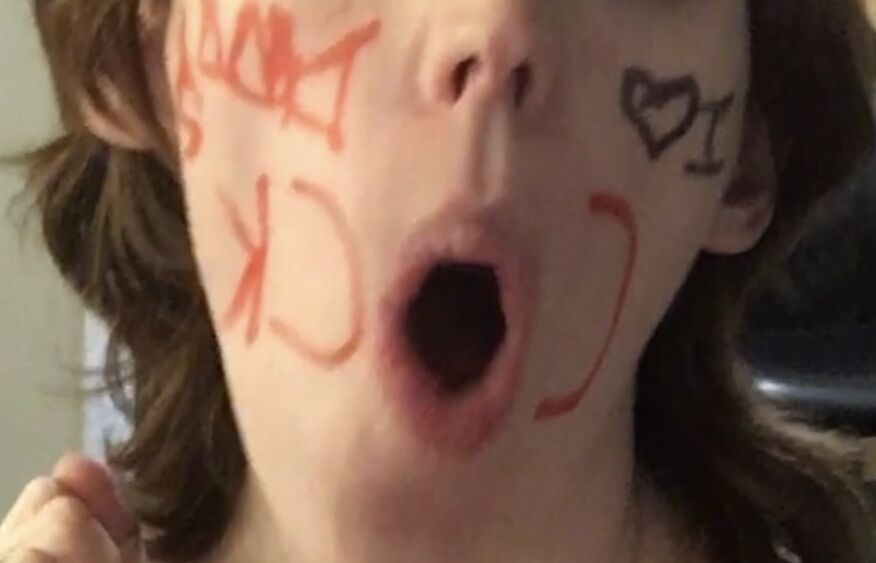 Someone got into the markers...
